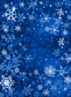 Illustration: Blue Snow Background Blue Snow Background