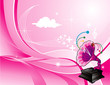composicion musical en vector