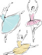 Beautiful ballet dancers