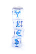 Frozen currencies. Hi-res digitally generated image Frozen currencies. Hi-res digitally generated image
