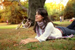 woman in a park