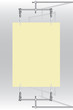 Paper sheet is holded with metal alligator-clips(vector,CMYK)