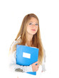 Frau mit Mappe