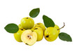 Arrangement of fresh quinces