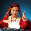 fortune-teller showing that everything will be good fortune-teller showing that everything will be good