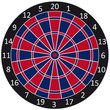 Dartscheibe abstrakt