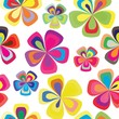Vivid colorful repeating flower background Vivid colorful repeating flower background
