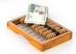 Roubles on abacuses.