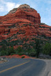 Windy road to the red rock Windy road to the red rock