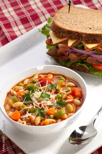 Photo: Minestrone soup Minestrone soup