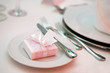 Wedding dinner detail