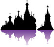 Vector Russia Moscow City Skyline, Silhouette