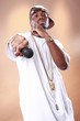 Rapper attitude of a young African American