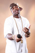 Rapper attitude of a young African American