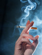 HAND CIGARETTE SMOKE