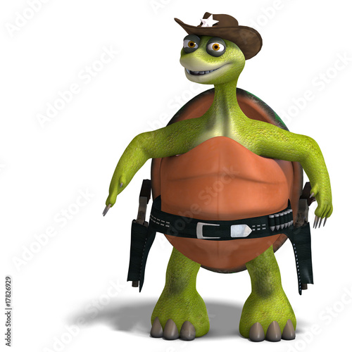 Illustration: funny toon turtle enjoys life funny toon turtle enjoys life