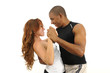 Dancing instructor isolated