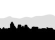 santiago of chile vector skyline santiago of chile vector skyline