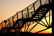 Treppe im Sonnenuntergang