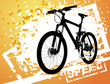Vector illustration of bicycle on abstract background Vector illustration of bicycle on abstract background