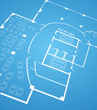 Vector illustration of layout plan for the apartment Vector illustration of layout plan for the apartment