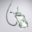 dollar on hook