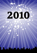 Vector image - Skyline under stars in 2010 Vector image - Skyline under stars in 2010