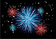 Fireworks with newyear - Vector image Fireworks with newyear - Vector image