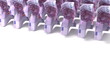 Video: Euro bills walking on white background. 3d rendering animation Euro bills walking on white background. 3d rendering animation