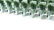 Video: Euro bills walking on white background. 3d rendering animation Euro bills walking on white background. 3d rendering animation