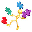 Gold Guy Puzzle Concept