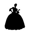 Cinderella Silhouette Illustration Cinderella Silhouette Illustration