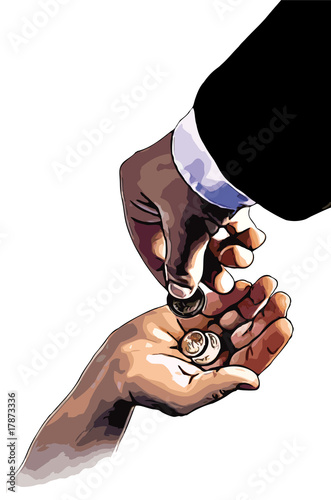 Illustration: hand money 002 hand money 002