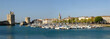 Panoramique du vieux port de La Rochelle en France Panoramique du vieux port de La Rochelle en France