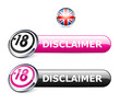 icône internet disclaimer site interdit aux moins de 18 ans
