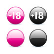 icône internet symbole + 18
