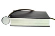 Stethoscope on book