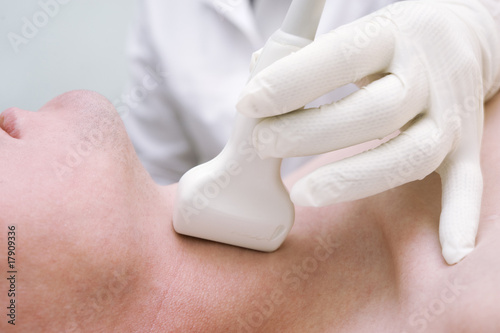 Photo: Research of blood vessels of a neck by ultrasound Research of blood vessels of a neck by ultrasound