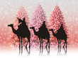 Christmas landscape with the three wise men Christmas landscape with the three wise men