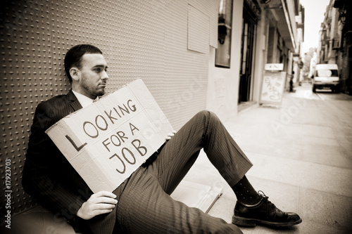 Photo: Jobless man Jobless man
