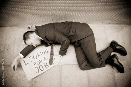 Photo: Jobless man Jobless man