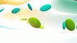 bright background with colorful circles and lines bright background with colorful circles and lines