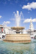 Fountain in Trafalgar Square in London