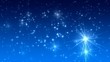 Weihnachten Sternenhimmel blau 1080