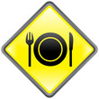 Panneau "Restaurant" -- "Restaurant" Signpost