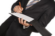 businessman writing