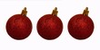 Trois boules de noël