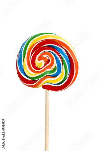 Foto: lollipop on white background lollipop on white background