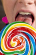 Eating lollypop