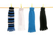 Zehensocken an der Leine